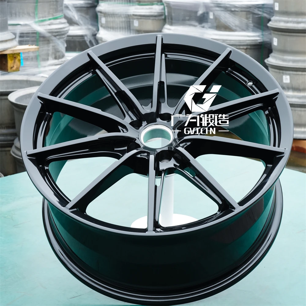 GVICHN Aluminum alloy rim black customized forged wheels 5x112 5x120 5x114.3 5x130 18 19 20 21 22 23 24in