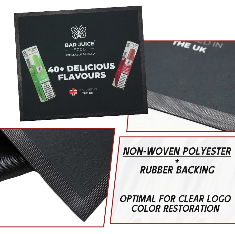 Custom Nylon Rubber Logo Entrance Door Mat for Sports Industry supplier