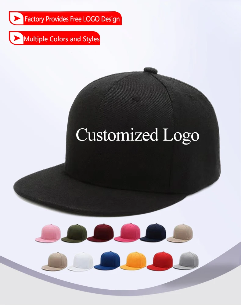 CHOK.LIDS Classic Snapback Hat - Flat Bill Adjustable Baseball Cap In Hot Pink (Plain Blank Style)