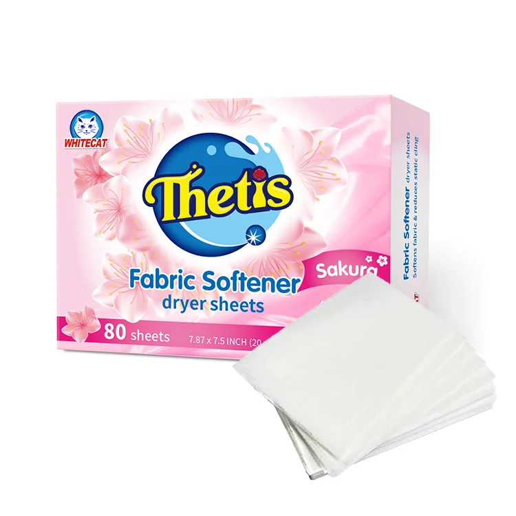 Laundry Fabric Softener Detergent Eco Friendly Strip Sheets Wholesale Lint Guard Dryer Sheets Laundry Fabric Softener