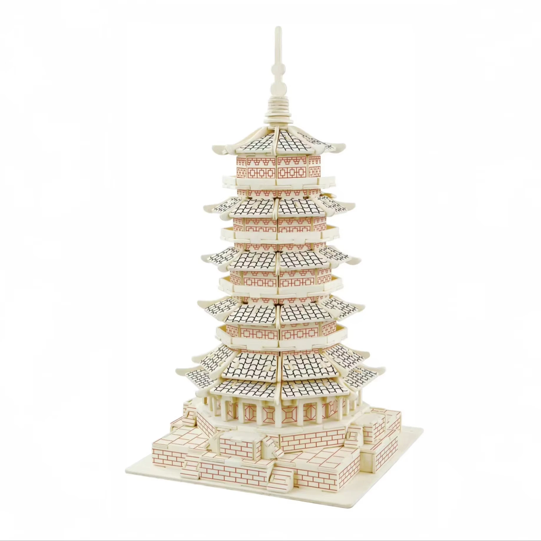 Exquisite Pagoda Of Fogong Temple Wooden Puzzle Magnificient ...