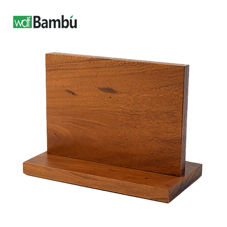 WDF Porta Coltelli in Bambù Personalizzato Ecologico, Barra Magnetica per Coltelli, Porta Coltelli in Legno Magnetico per Cucina