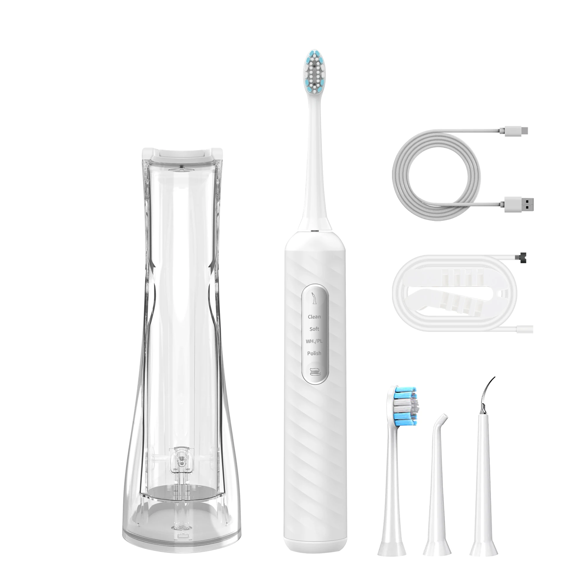 3 in 1 Electric Toothbrush with Oral Irrigator Professional Flossing Toothbrush Advanced Water Dental Flosser Toothbrush Combo