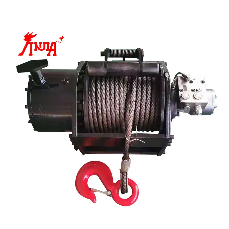 5T 5000kg Marine Single Drum Hydraulic Anchor Pulling Winch Steel Material for Boat Lifting and Crane Application