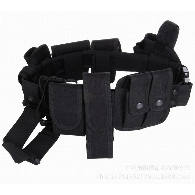 Adjustable Training Multi Functional Outdoor Sports Multiple Pockets Security Inspection Belt Security Duty Belt