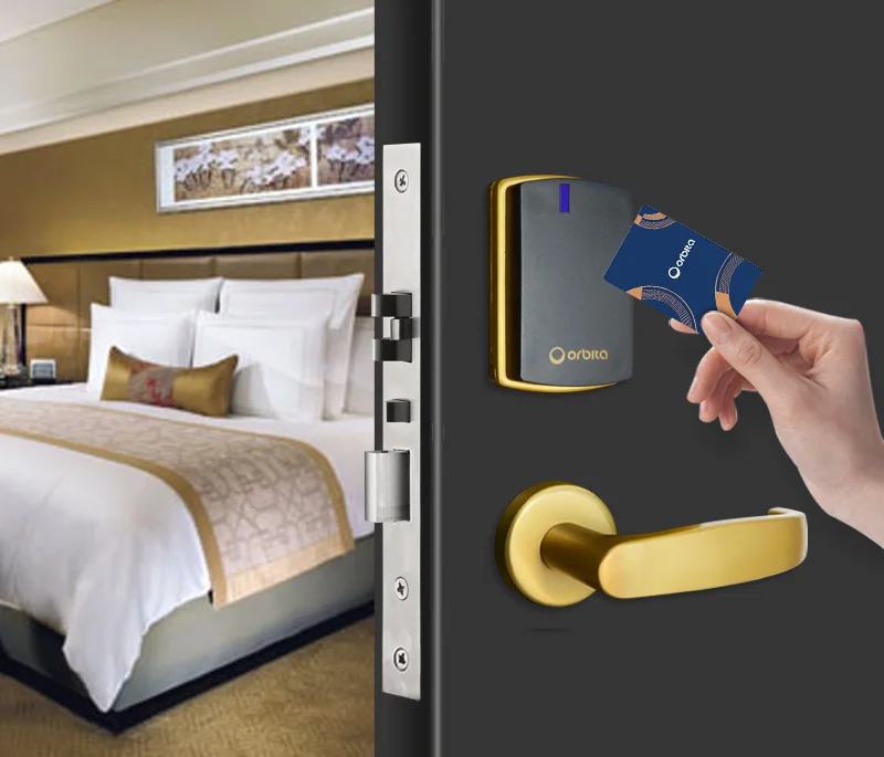 Электронный цифровой дверной замок с карточным ключом для отеля электронный