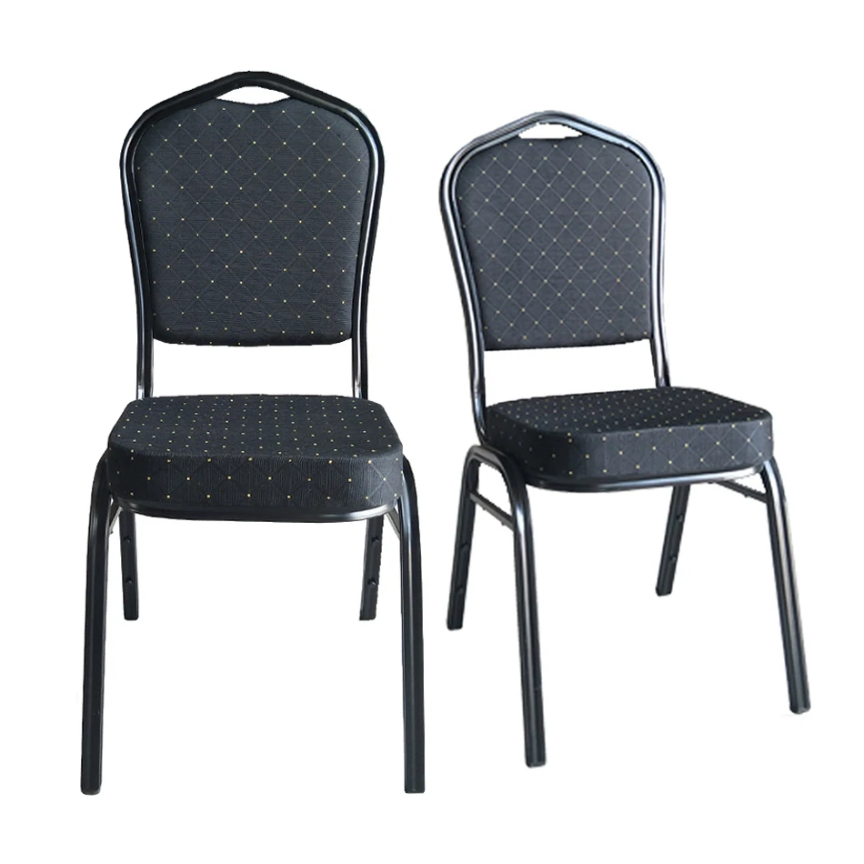 Wholesale Hotel Banquet Stacking Party Event Chair Metal Frame Fabric