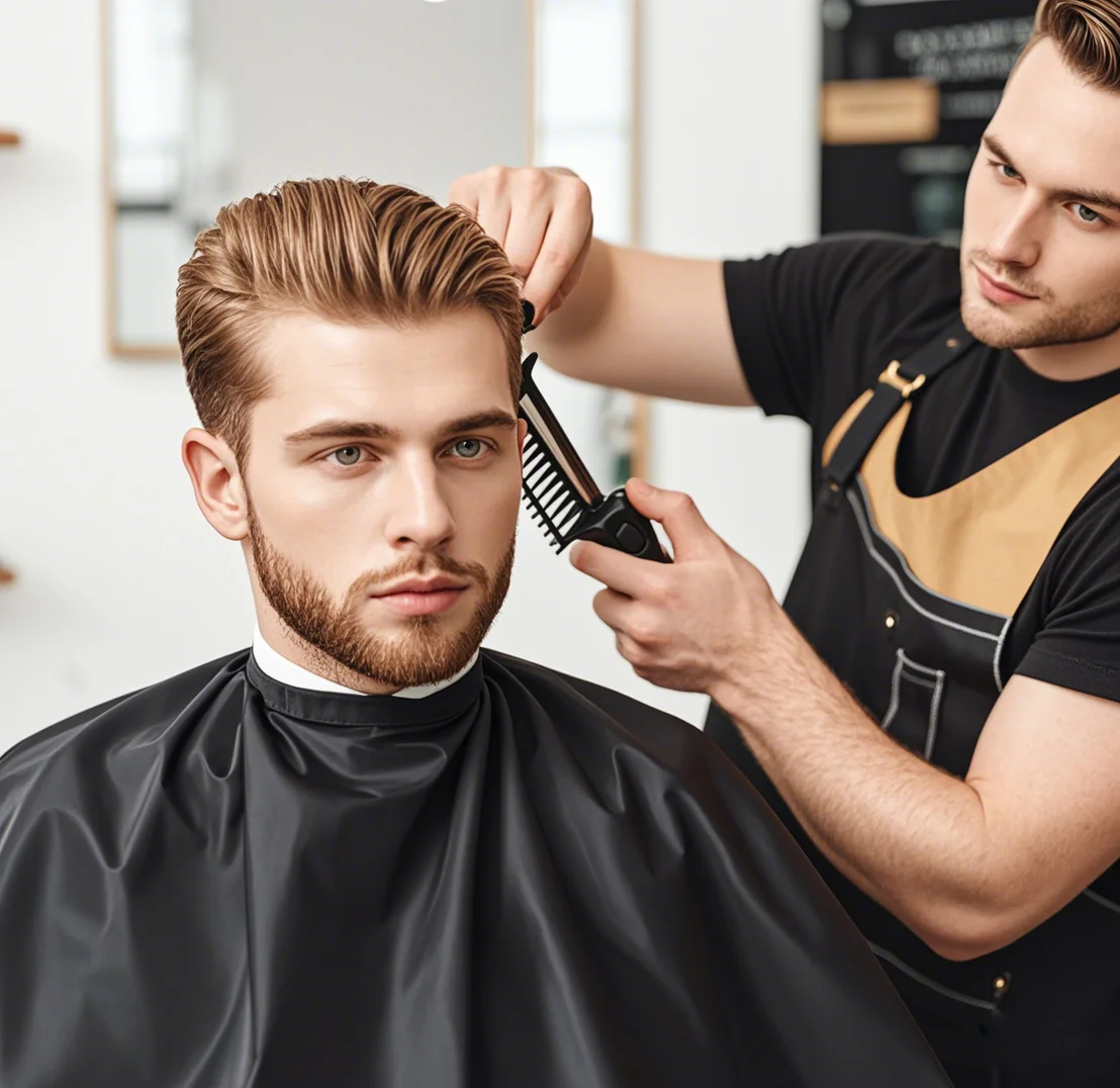 Оптовая продажа профессиональный роскошный водонепроницаемый фартук для парикмахерской салонный