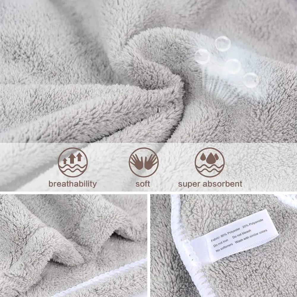 Serviceable Microfiber Hair Dry Shower Turban Towel For Women - Buy ...