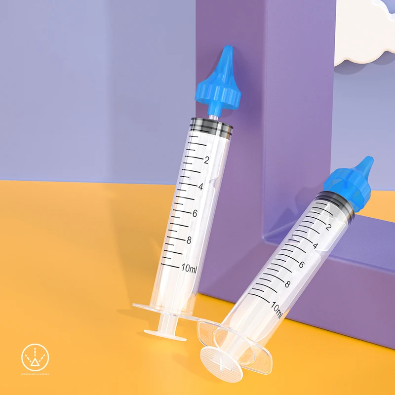 Syringe Type 10ml Flared Design Reflux Ear Cleaning Washer Infant Baby Security Ear Irrigation