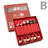 B6pcs-caja roja navideña