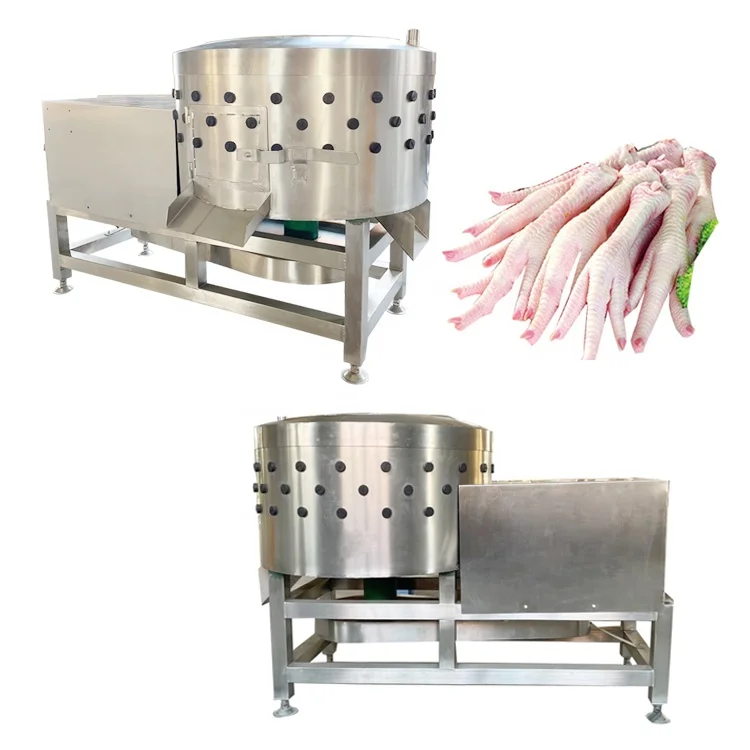 Continuous Chicken Feet Peeler Chicken and Duck Gizzard Peeling Machine