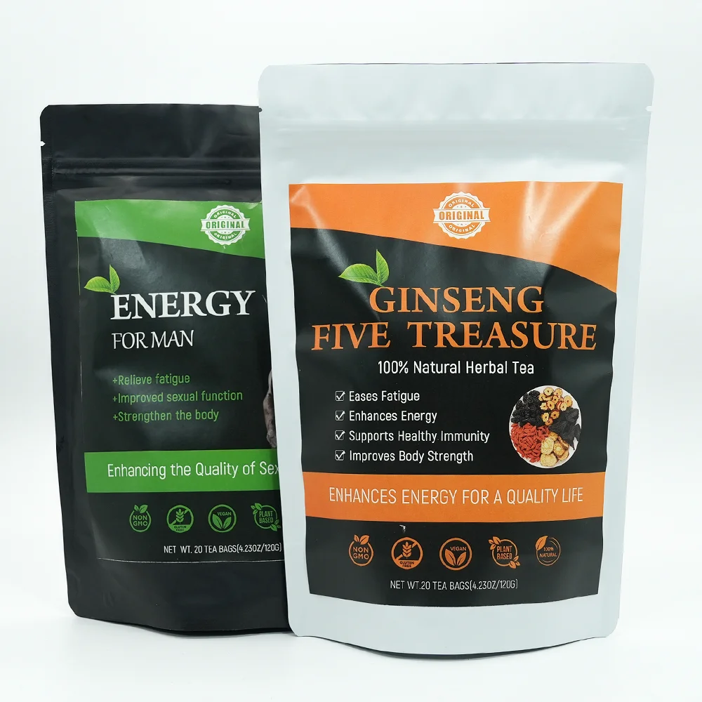 Chinaherbs Custom Formula Ginseng Treasure Male Fertility Tea Nourishing Kidney Tea for Men Flavorful Male Sexual Enhancement