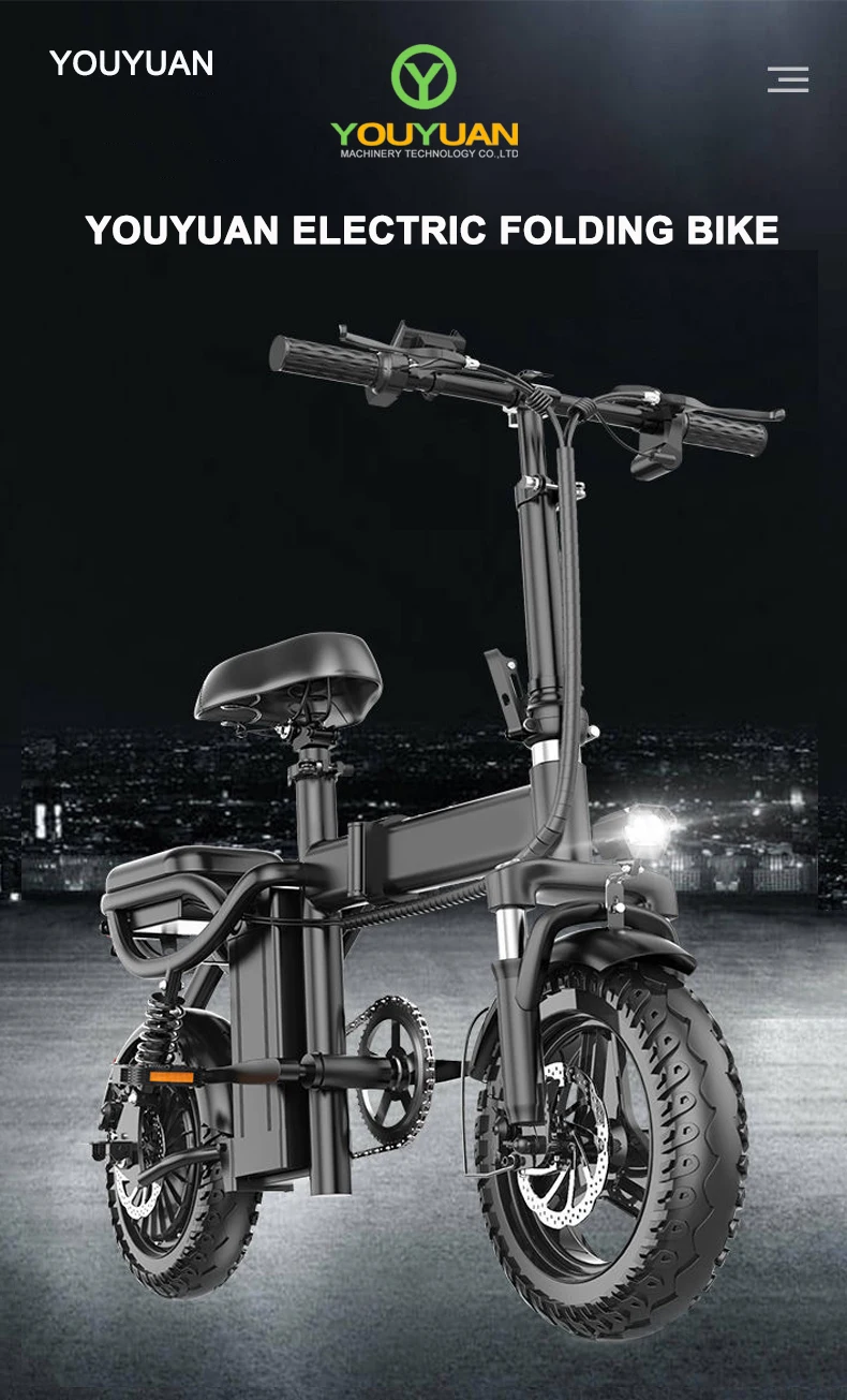 Bicicleta eléctrica plegable para adultos, precio de alta calidad