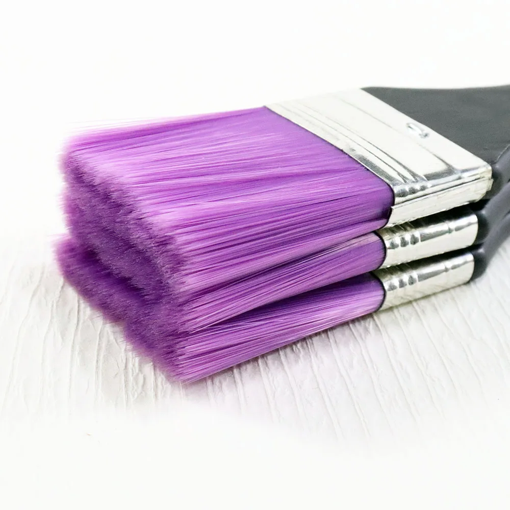 Nylon Hair Black Wooden Handle Hand Painted Wall Painting Paint Single