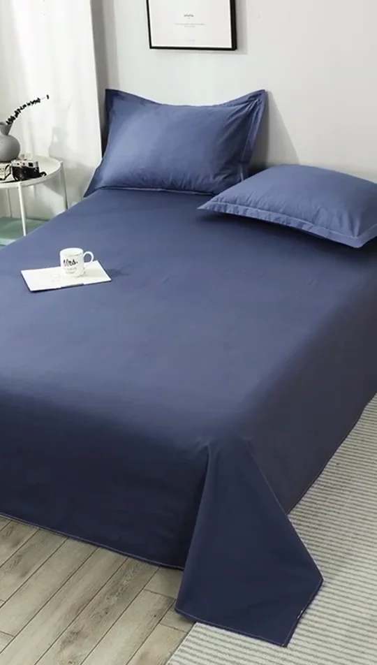 Wholesale Flat Sheets Solid Color 100 Cotton Mattress Fabric Protector