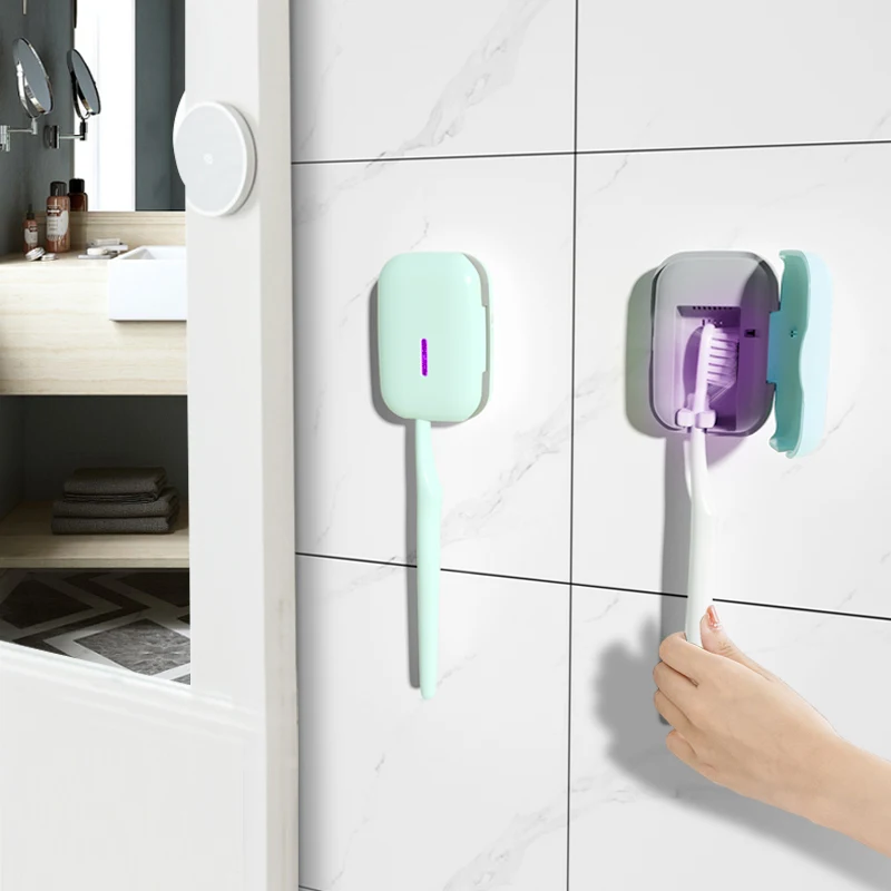 Новейший дизайн, персональная портативная умная мини-зубная щетка для полости рта, УФ-держатель, стерилизатор зубной щетки