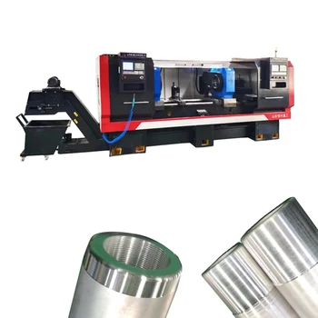 High precision Metal Turning CNC Lathe Machine Horizontal Pneumatic Flat Bed  Double Spindle Lathe