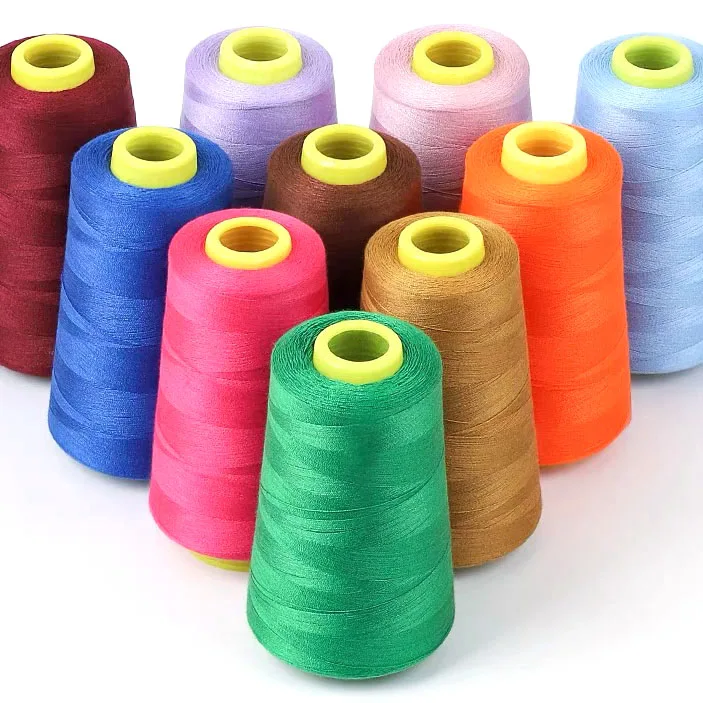 Threads for Sewing Machine High Quality 5000 Yards 40/2 100% Polyester Cone Spun Thread Sewing