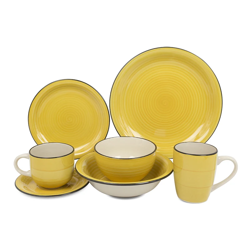 Luxury Dinner Ceramic Sets Stoneware Dinnerware Set For Manufacturer