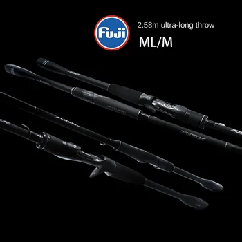 Cheery New 2.58m Carbon Long-Distance Luya Rod 2-Piece Hard Action Spot Road Sub-Rod for River & Sea Fishing – Hard Lure – view 3