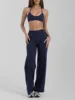 top azul marino + pantalón recto