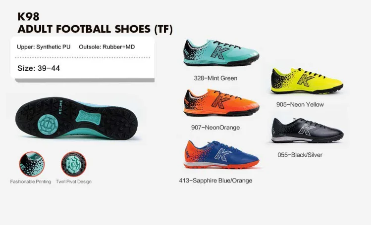 
 Мужская футбольная обувь KELME, футбольные бутсы, оригинальные мужские TF белые футбольные бутсы, профессиональные футбольные кроссовки, мужская футбольная обувь  