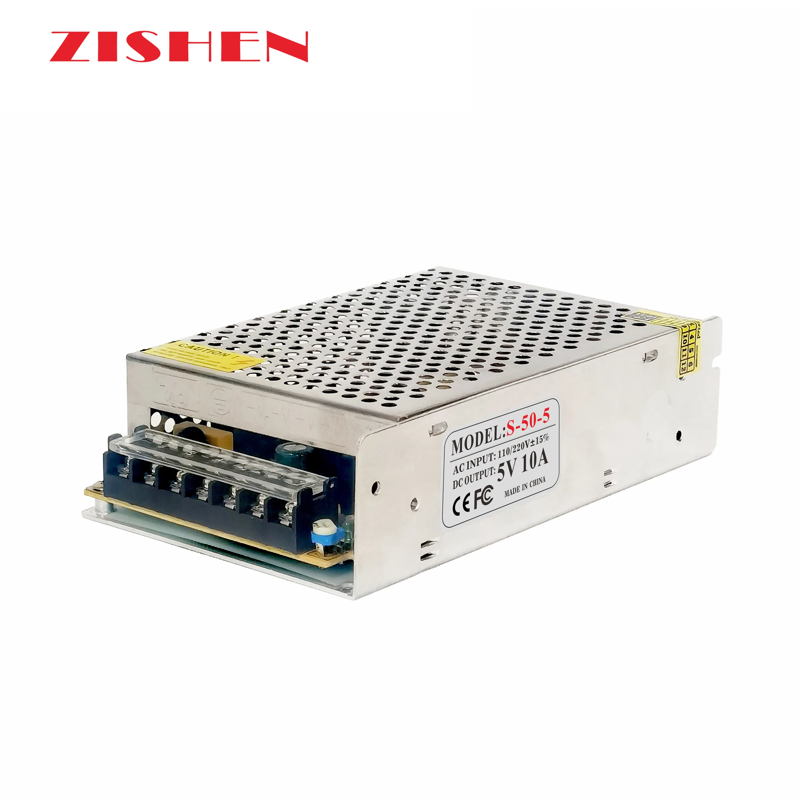 5V DC 10A 50W Regulated Switching Power Supply 