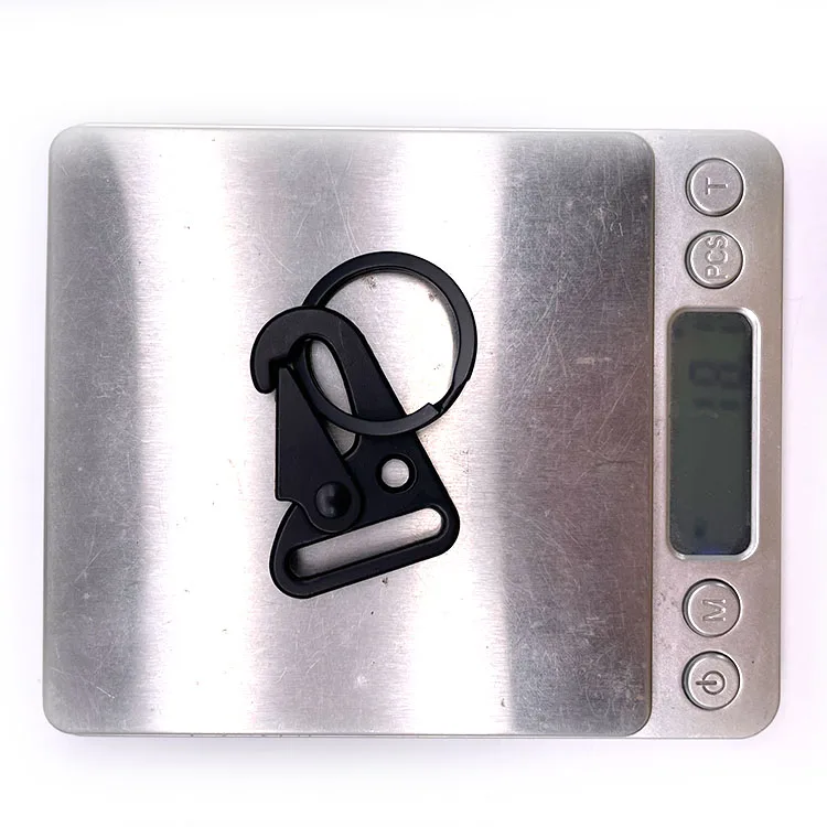 25mm Zinc Alloy Olecranon Clasp Ring Strap Matt Black 1Inch Clip Eagle Beak HK Snap Hook Hk Sling Clips