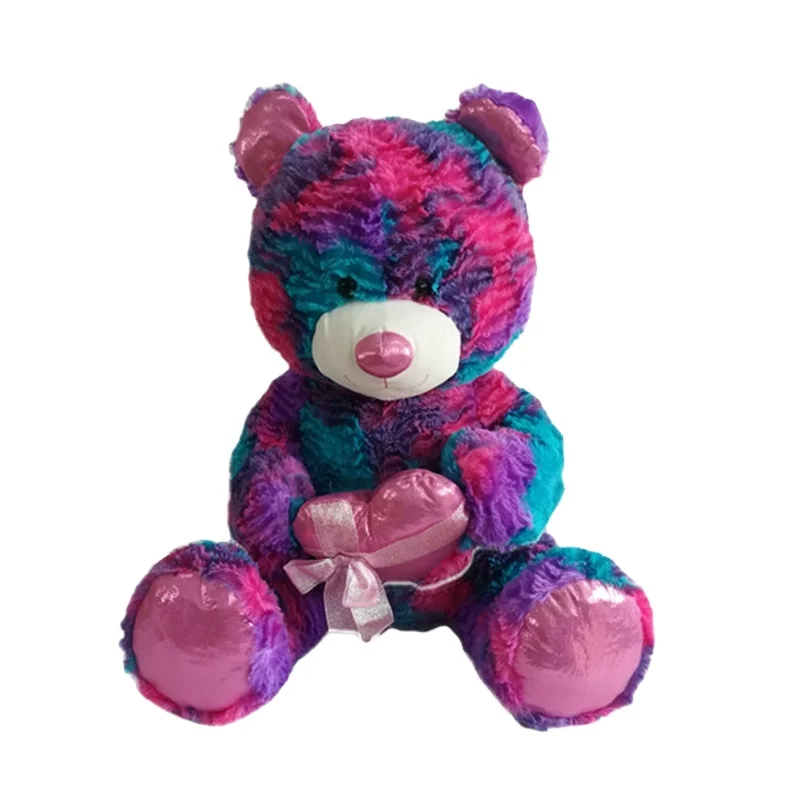 high quality stuffed giant teddy bear with heart plush toy for