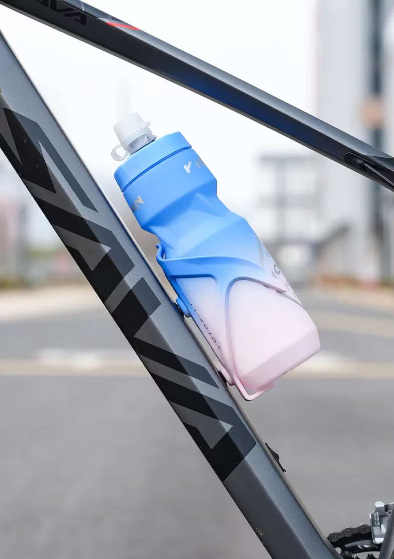 product customized lightweight high tenacity gradient color pc bicycle bottle holder for mountain  road bikes-2