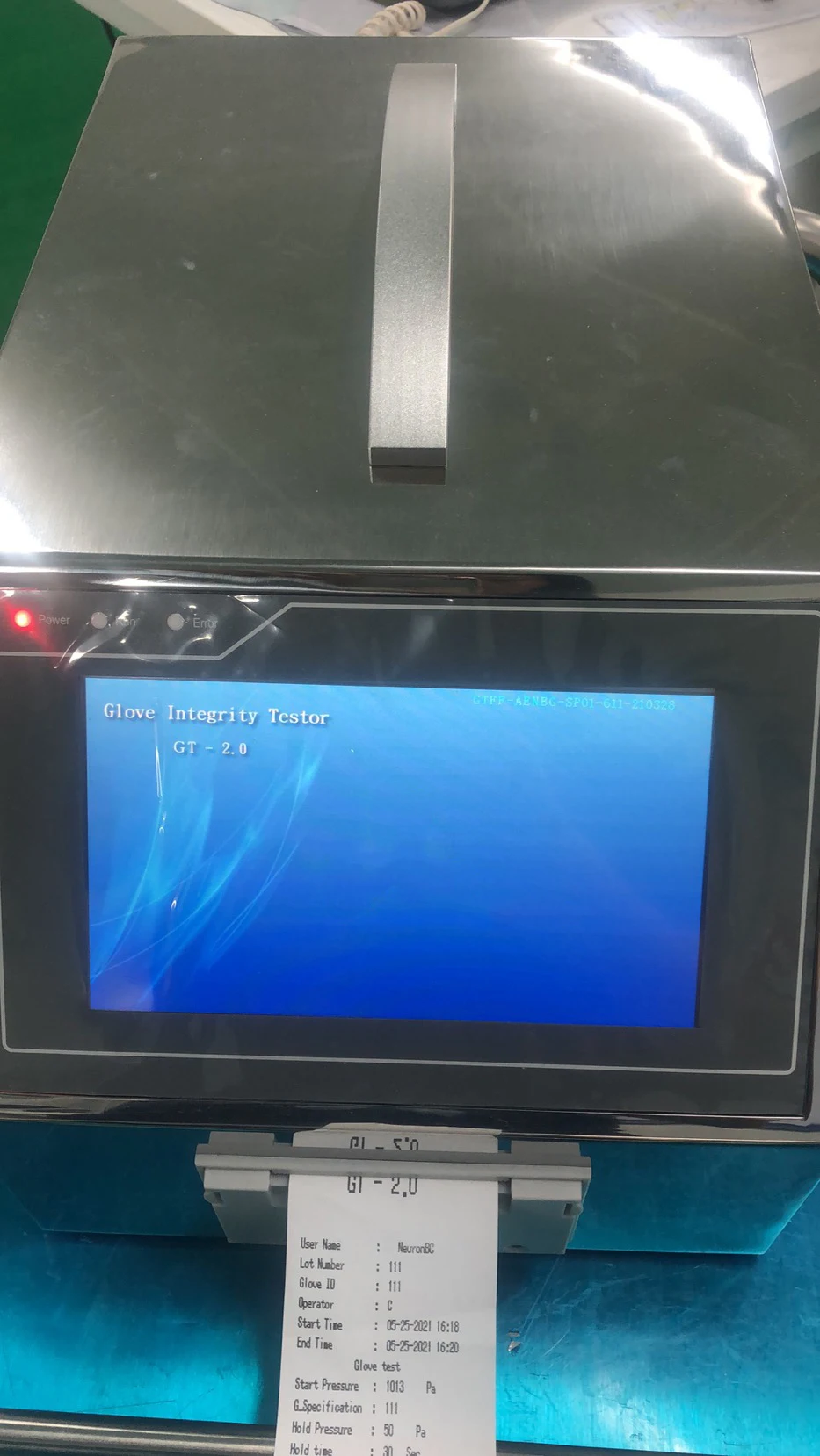 NADE GT-2.0-1 Electronic Offline Glove Integrity Tester for Pharmaceutical Laboratory with fast detection speed,high precision