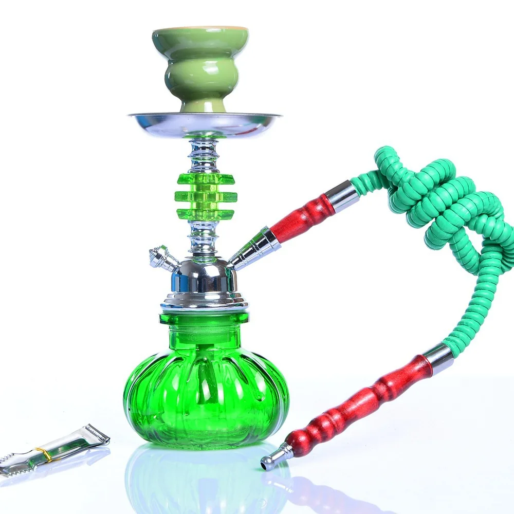 Stick Stem Laziza Megahed Portable Hookah Wholesale Crystal Wave Bottle Flower Hookah Set Narguile Huka Vandpibe Vattenpipa