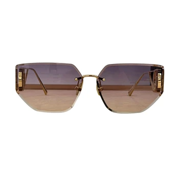 luxury womens designer sunglasses fashion trendy 2024 shades vintage sun glasses UV400  sunglass popular frameless retro eyewear