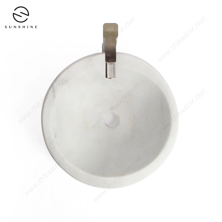 Designer Custom Beige Marble Corner Hand Basin Vanity Toilet Wash Basin Lavabo