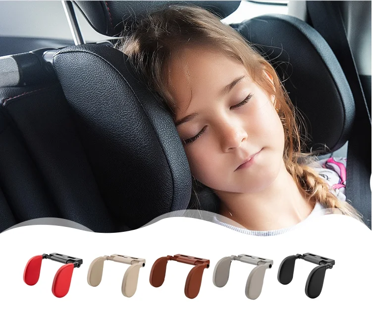 ROHS Certification Memory Foam Head Support Cushion Travel Car Sleeping Neck Pillow for Adult Kids Car Headrest Pillow