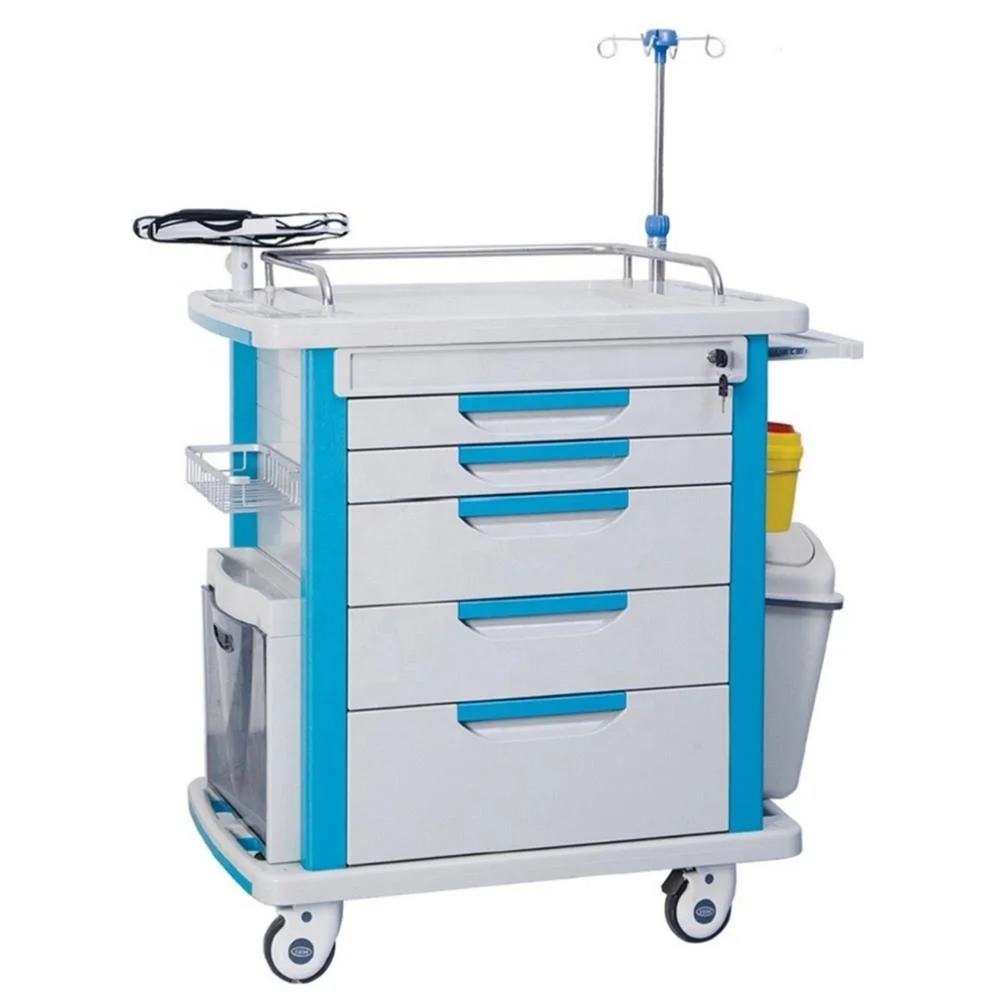 Hospital ABS Medical Emergency Trolley For Sale