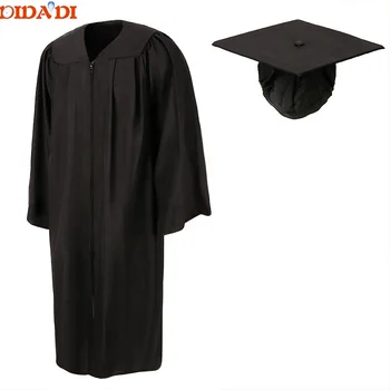 Custom Bachelor Black Graduation Gown Adults - Buy Custom Graduation ...