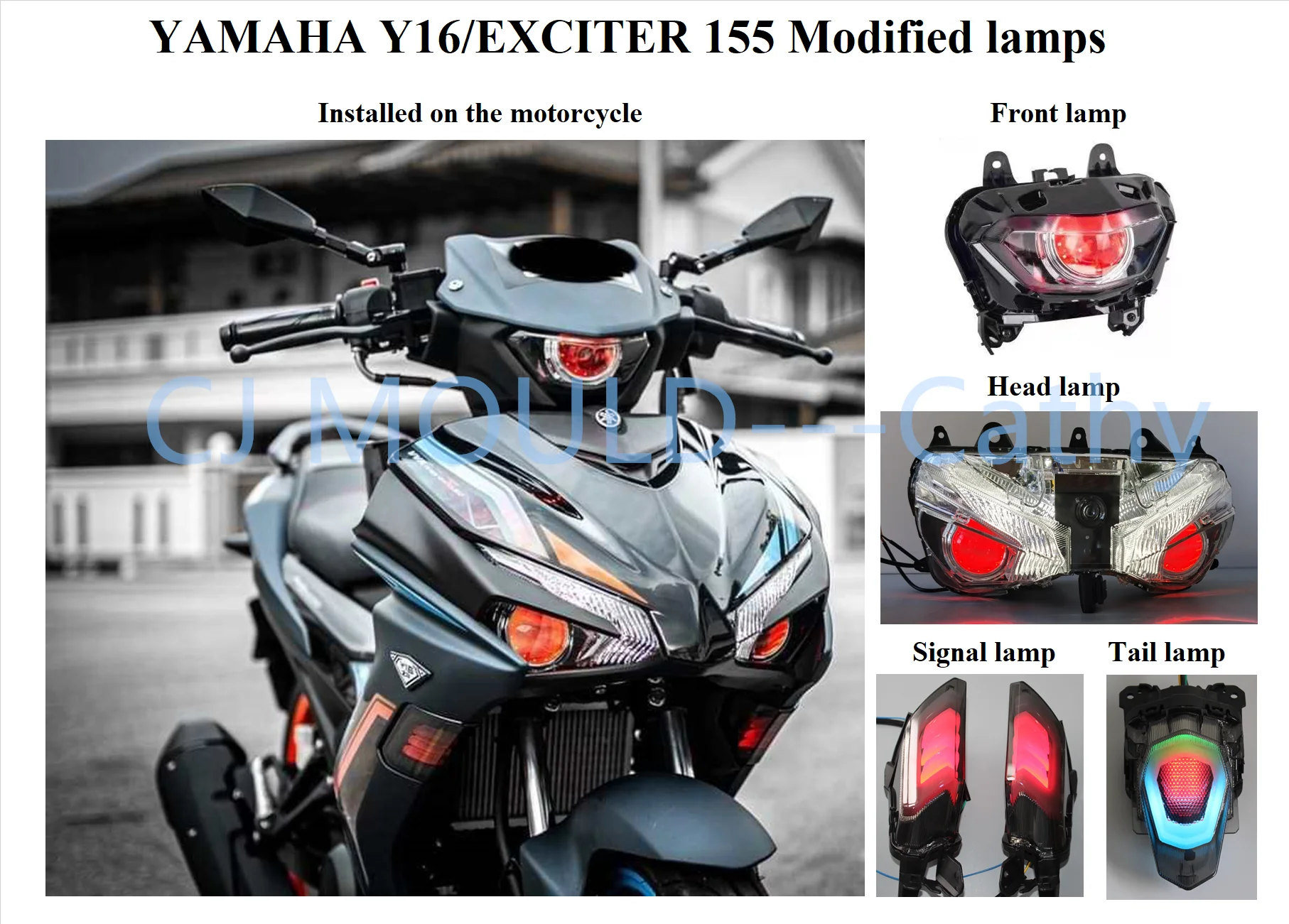 New Yamaha Y16ZR Exciter 155 Front LED Headlamp (2021-2023) - 4
