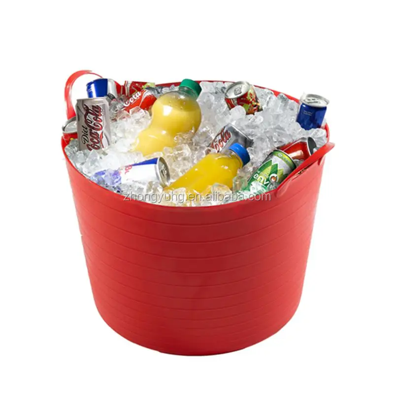 Secchi Di Plastica Flessibile, Grande Bacinella Di Plastica, Cestello