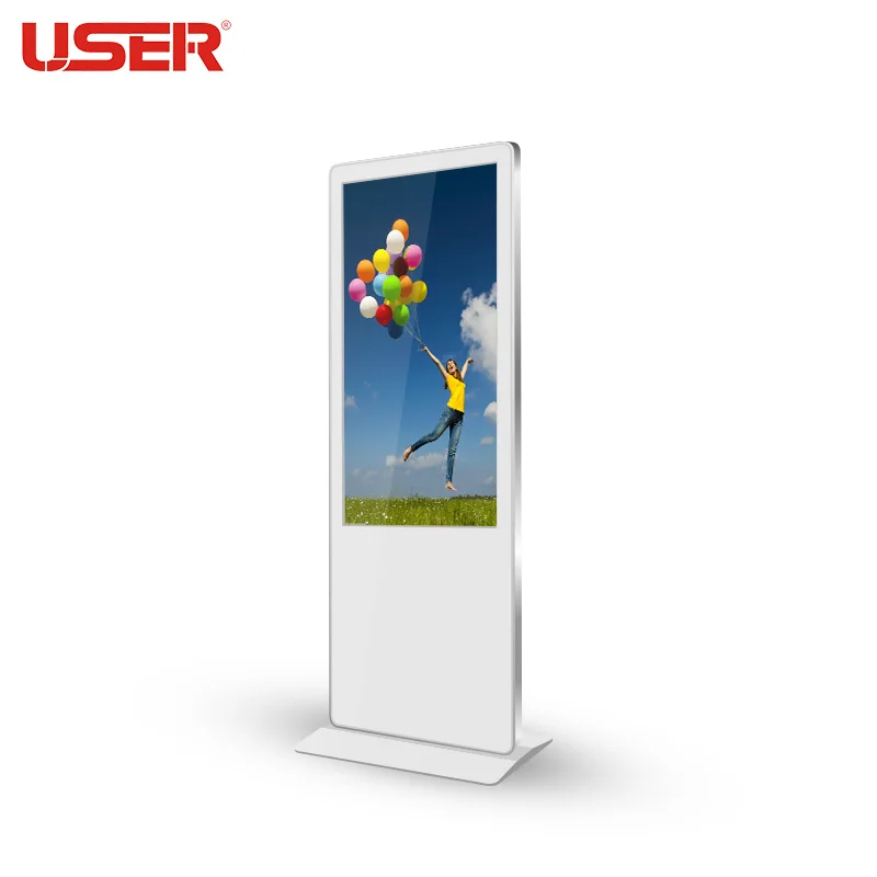 OEM ODM Lcd Touch Screen Advertising Player Commercial LCD Video Wall Poster Floor Standing Kiosk Digital Signage and Display
