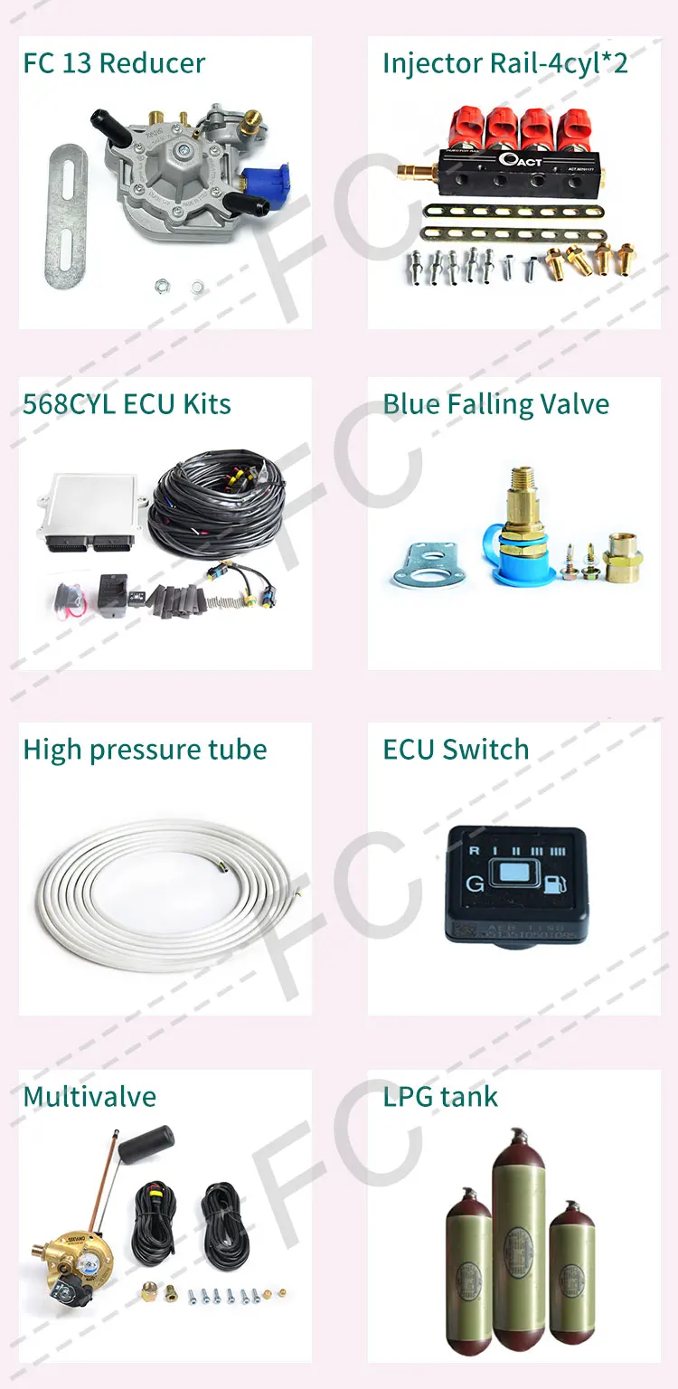 Fc 5ta Generation Diesel Lpg Gas Conversion Kit 8 Cylinder Glp Gas