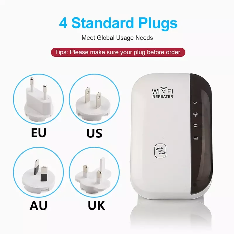 Long Range Network Wi-fi Router Wireless wifi extender signal booster 300mbps Uk Socket Wifi Repeater Wifi Range Extender