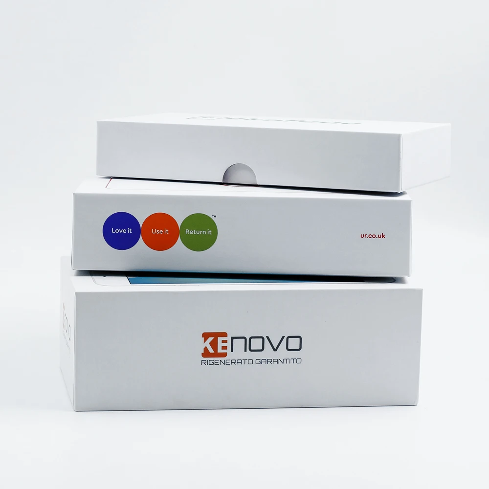 Custom UV Logo Blank Generic Cellphone Mobile Phone Packaging Rigid Paper Two Piece Cardboard Shipping Boxes for Used I Phone 13