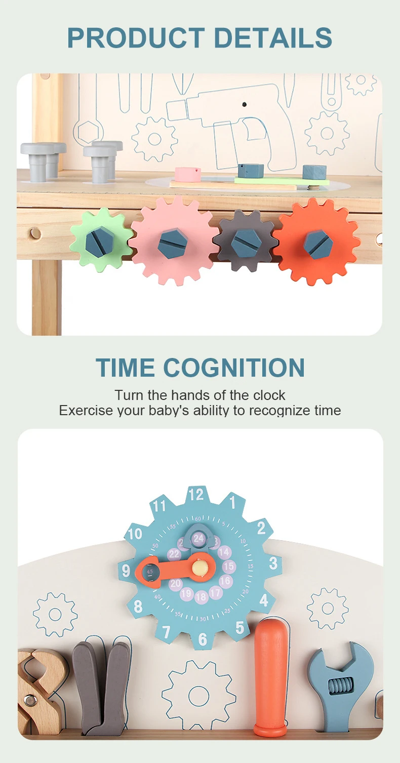 Детский многофункциональный деревянный набор