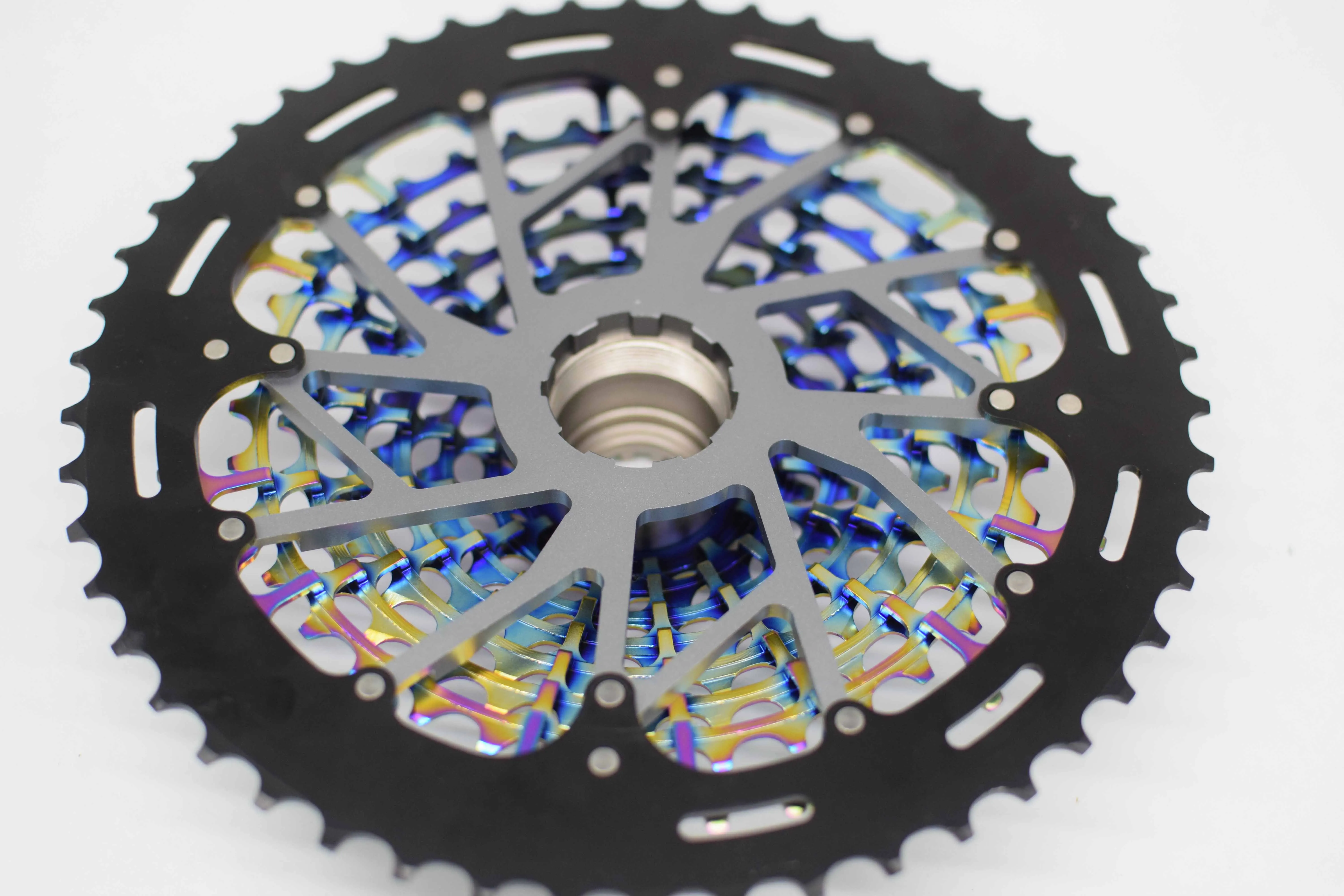 MTB 12速 9-50T カセット アルティメット XD カセット レインボー