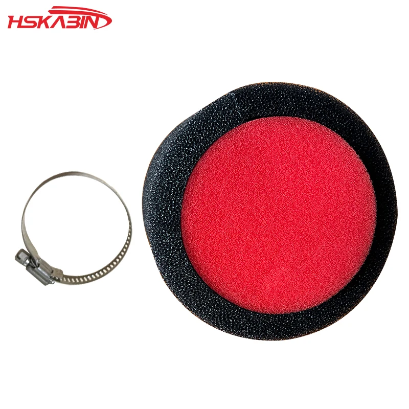 35/38/40/42/45/48 полностью черный красный внутри-красная снаружи-черный диагональный прямой губчатый воздушный фильтр аксессуары для