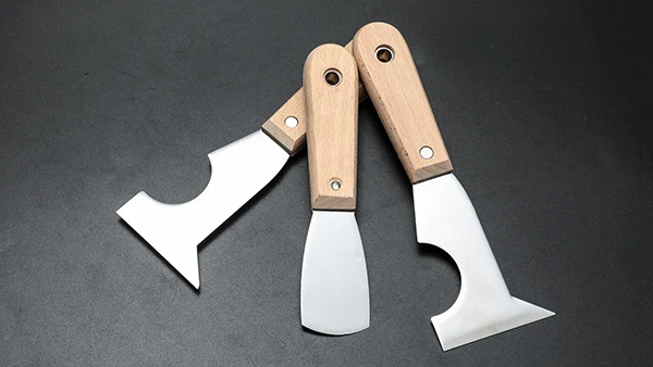 High Quality Stainless 75mm 10 in 1 Multi-function Putty Knife with TPR Handle for various Scenarios