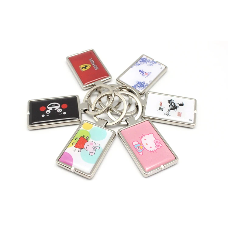 Metal Epoxy Ntag213 Key Chain Tag