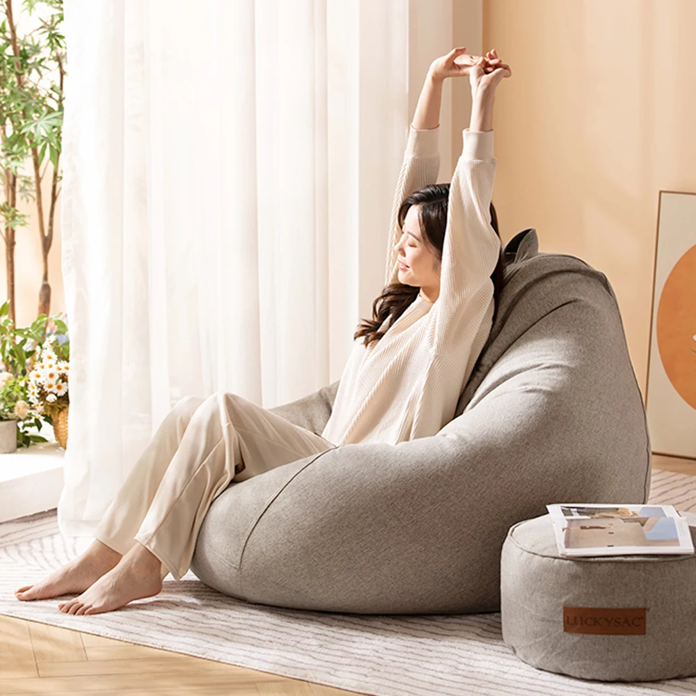 XXL Size Living Room Sofas Comfy Corner Bean Bag Chair Sitzsack Chair  Covers Beanbag Puff Tear Drop Beanbag Pouf